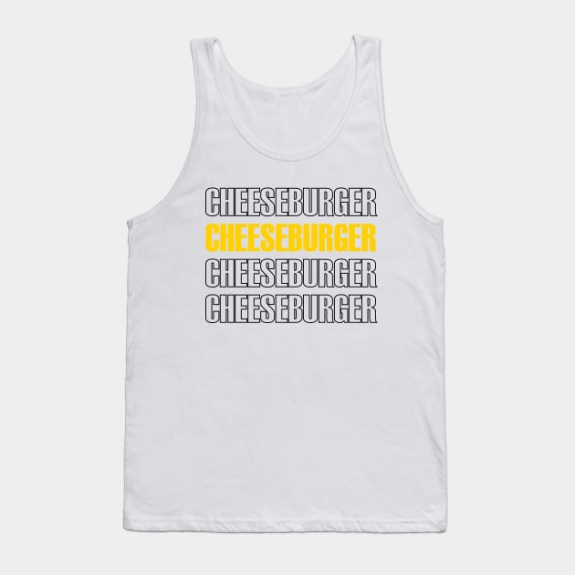 Cheeseburger Tank Top by TeeFusion-Hub